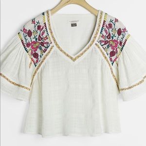 Tawny Embroidered Blouse